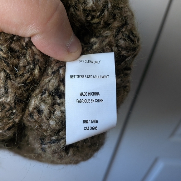 THAKOON Knit Wool Women Crewneck Size Small Green/Brown And Cream Color - Picture 6 of 9